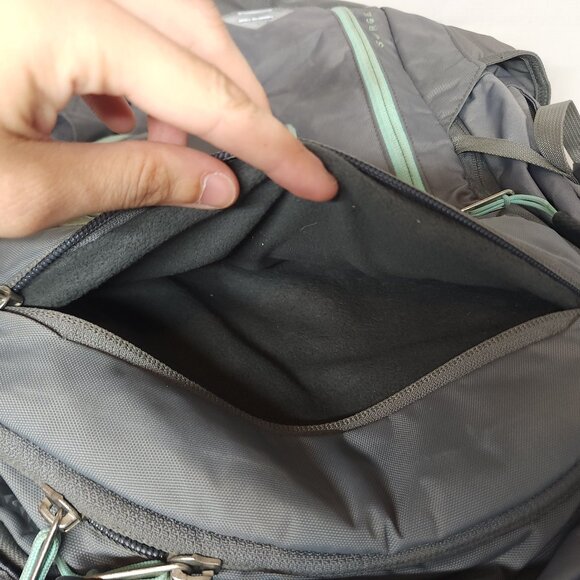 The North Face Surge Transit Backpack Gray/Aqua - Picture 6 of 11